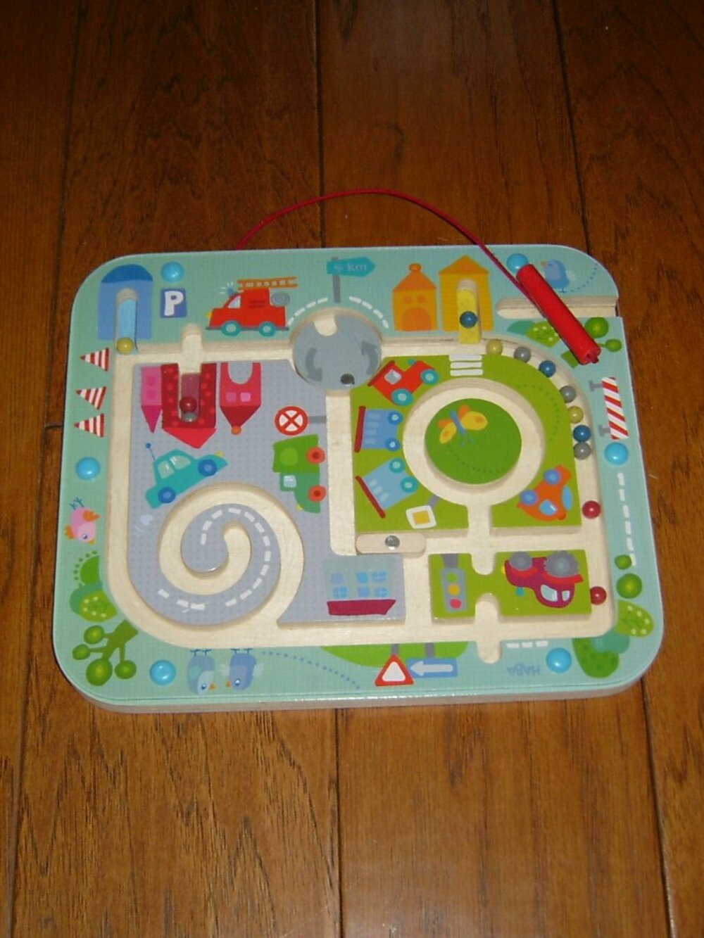HABA Busy Board for Toddlers: Town Magnetic Maze Puzzle Game, GUC